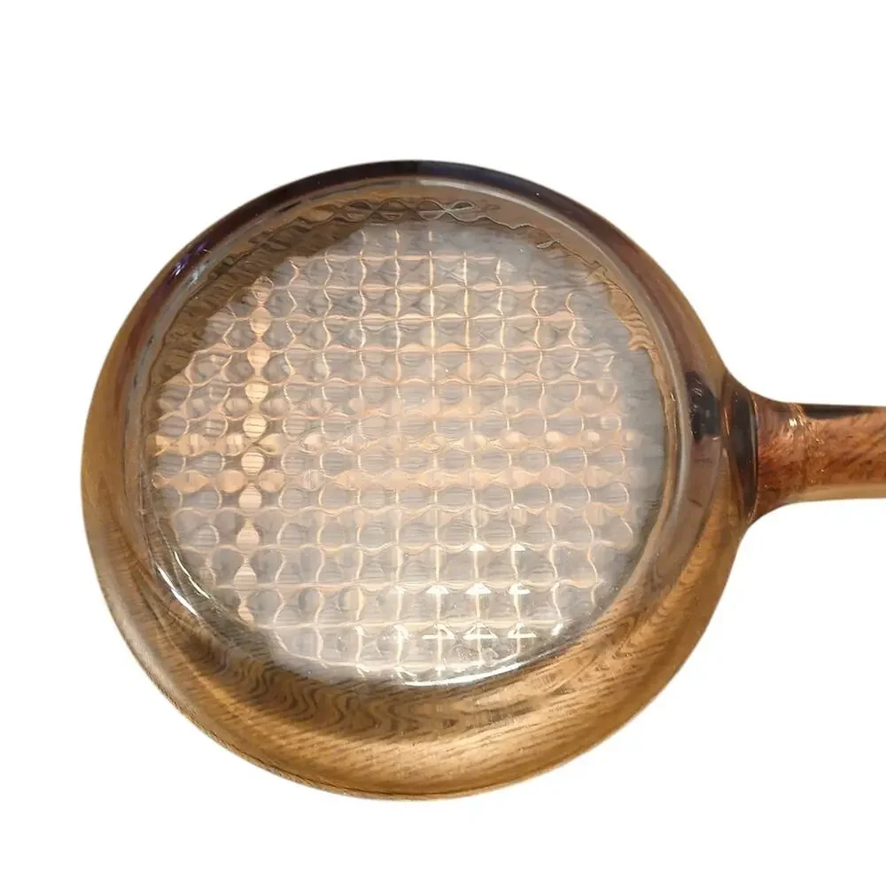 Vtg Vision Corning Ware Amber Waffle‎ Bottom Brown Pyrex 7